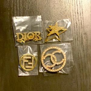 Designer-Crocs Charms-4pc
